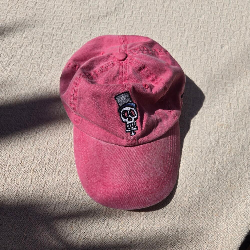 new orleans skull hat • pink halloween cap ♡